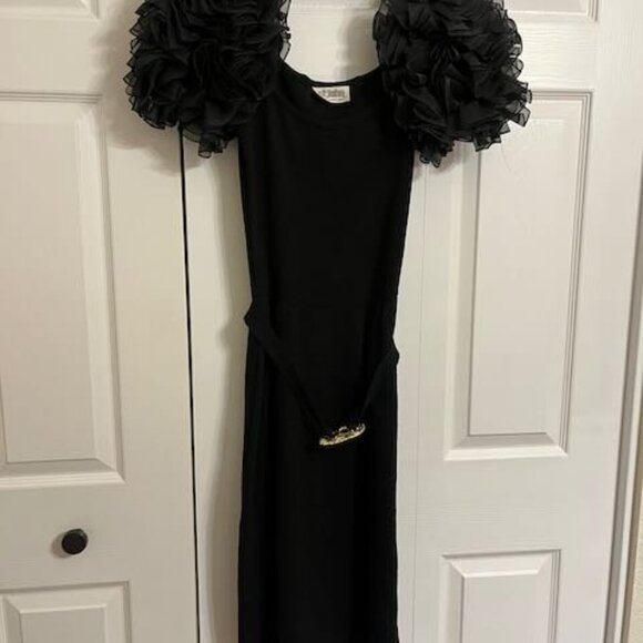 St. John Dresses & Skirts - Vintage black knit St. John Party dress